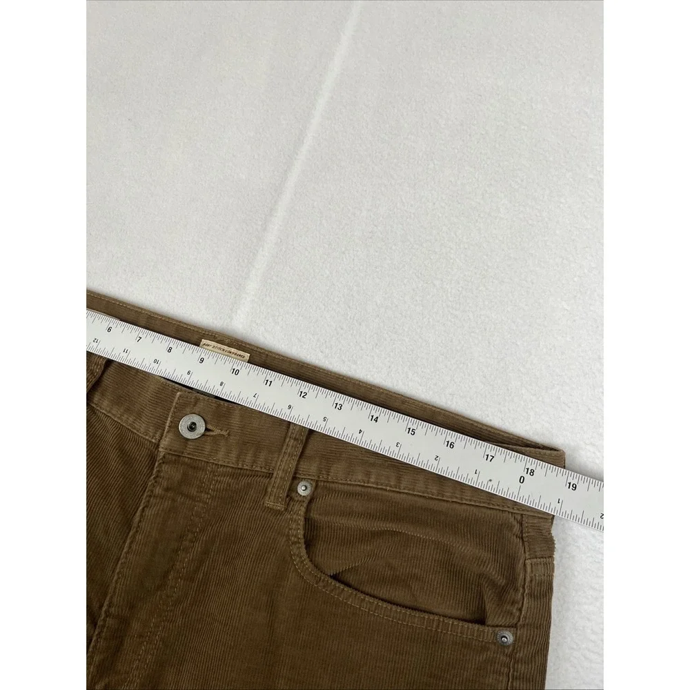 J Crew 770 Straight Corduroy Pants Mens 36x31 Brown Slim Fit 77388